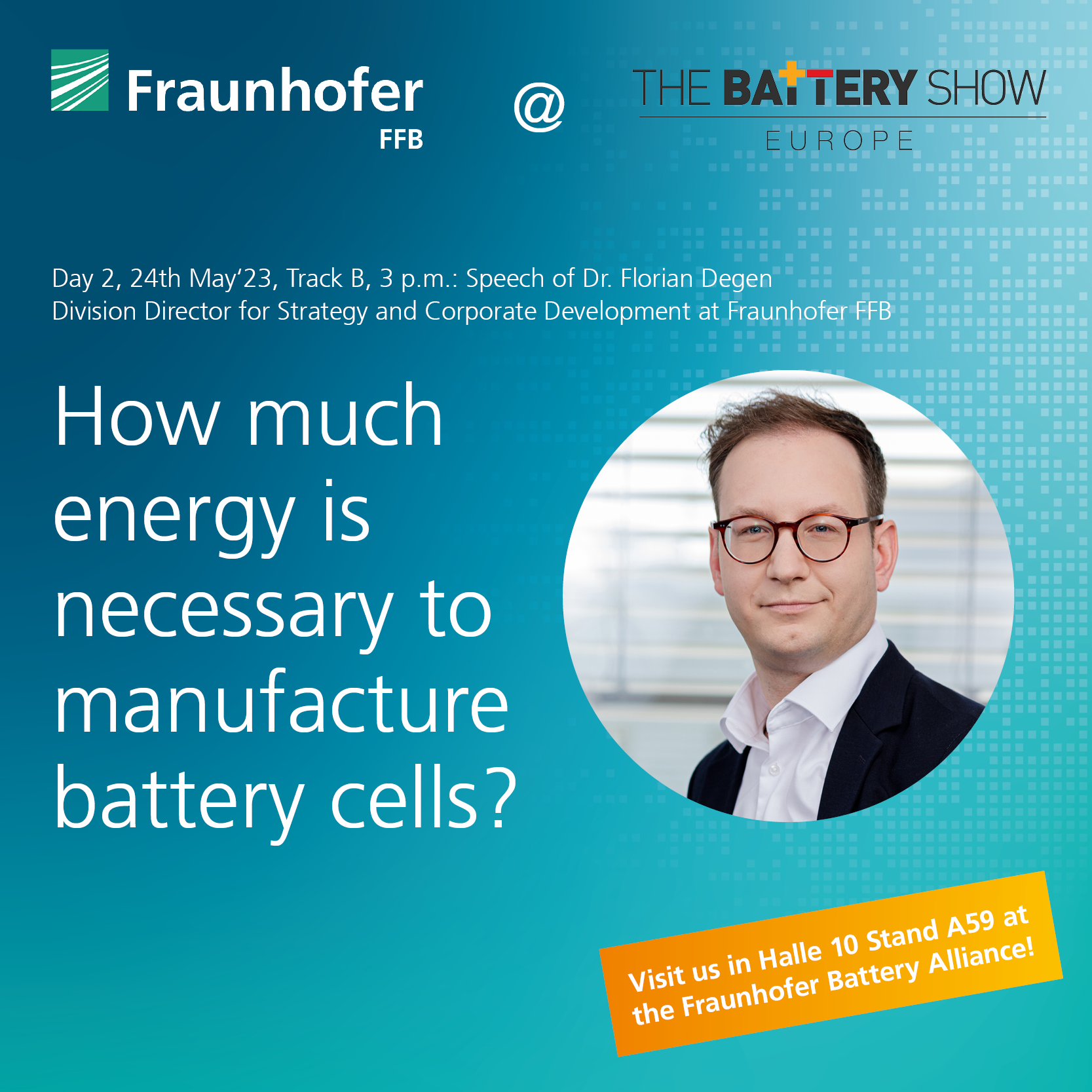Vortrag Dr. Florian Degen »The Battery Show Europe«