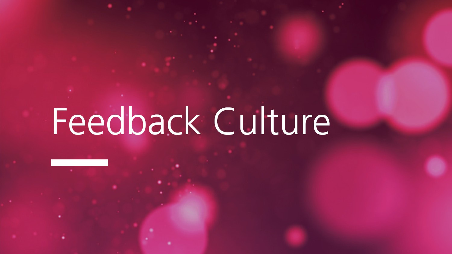 Feedback Culture